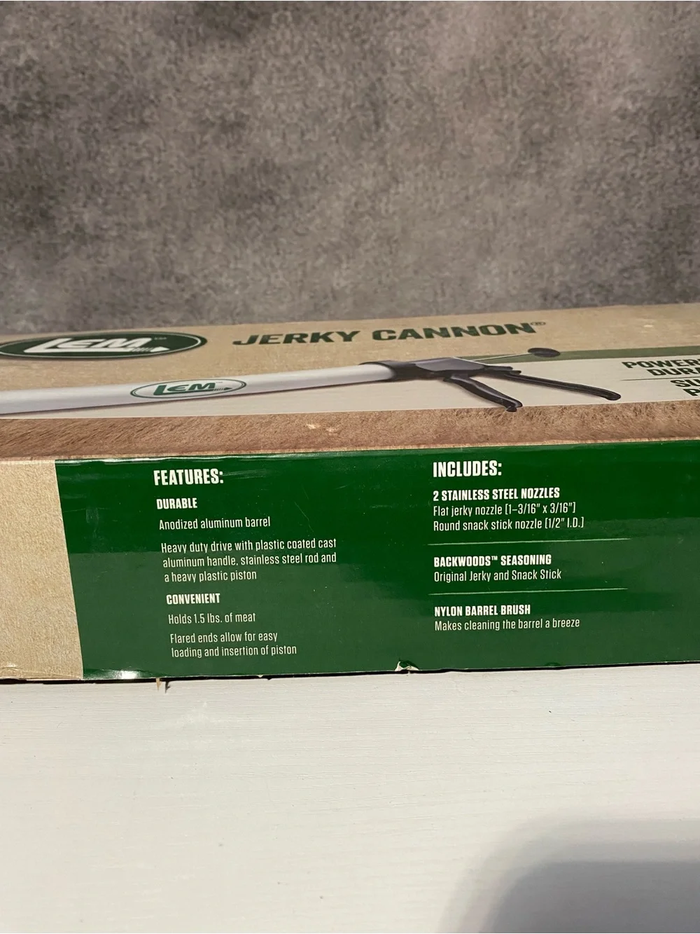 LEM The Original Jerky Cannon Model 468 Meat Gun 1.5 lb Capacity Complete